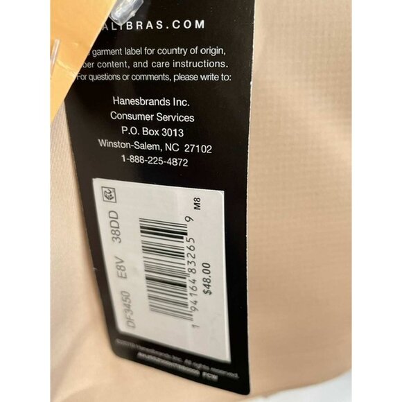 BALI One Smooth U Posture Boost w/EverSmooth Back Underwire Bra 38DD - Picture 5 of 8